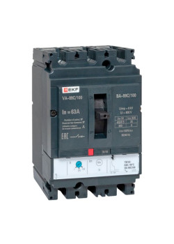 ВА-99C 100/63А 3P 35кА с термомагнитным расцепителем EKF