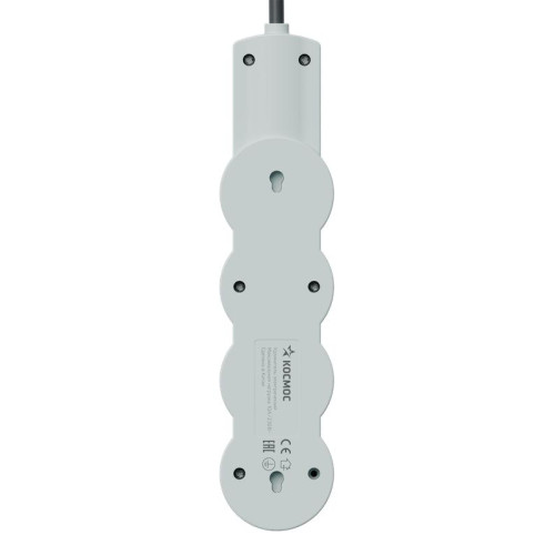 Удлинитель 3х3м с заземл. 10А IP20 USB 2800Вт 220В ПВС 3х1 с выкл. черн. КОСМОС YKsm3m3g-Z-VU10А-B Удлинитель 3х3м с заземл. 10А IP20 USB 2800Вт 220В ПВС 3х1 с выкл. черн. КОСМОС YKsm3m3g-Z-VU10А-B
