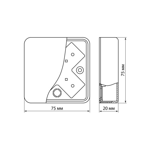Коробка распаячная КР 75х75х20 ОП бук, с клем. колодкой, IP40, инд. штрихкод TDM Коробка распаячная КР 75х75х20 ОП бук, с клем. колодкой, IP40, инд. штрихкод TDM