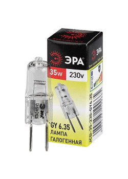 Лампа галогенная GY6.35-JCD-35W-230V 35Вт капсула GY6.35 230В Эра C0027373