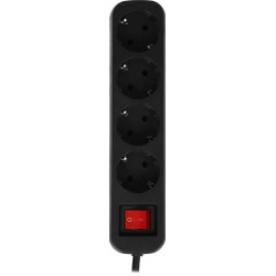 Сетевой удлинитель Defender G430 3м (4 розетки) черный (коробка)