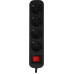 Сетевой удлинитель Defender G430 3м (4 розетки) черный (коробка) Сетевой удлинитель Defender G430 3м (4 розетки) черный (коробка)