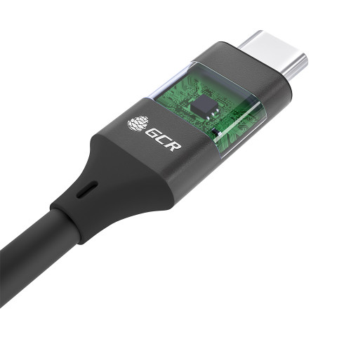 GCR PRO Кабель USB 3.1 (USB 3.2 Gen 2) Type C-С, 1.0m, 100W/20V/5A, M/M, медь, 10 Гбит/с, 4K, черный, AL сase, экран, армирование GCR PRO Кабель USB 3.1 (USB 3.2 Gen 2) Type C-С, 1.0m, 100W/20V/5A, M/M, медь, 10 Гбит/с, 4K, черный, AL сase, экран, армирование