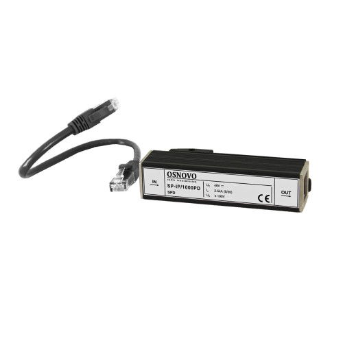 Устройство грозозащиты с защитой линий PoE до 1000 Мб/с RJ45 Устройство грозозащиты с защитой линий PoE до 1000 Мб/с RJ45
