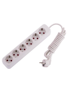 Удлинитель 6х3м с заземл. 16А IP20 Lila LEZARD 720-0603-601