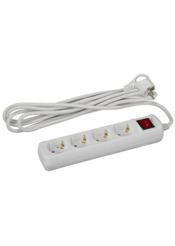 Удлинитель 4х5м с заземл. 16А IP20 U-4es-5m-3х1 ПВС 3х1 с выкл. Эра Б0028380