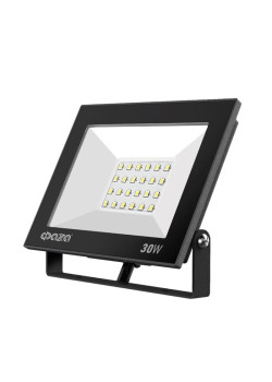 Прожектор светодиодный СДО-20 30Вт 6500К IP65 230В BL прозр.закаленное стекло ФАZА 5047280