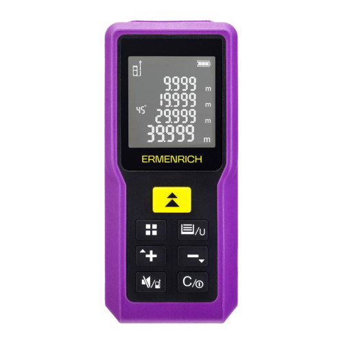 Рулетка лазерная Reel PRO GM100 фиолет. Ermenrich 85313