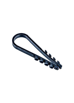 Дюбель-хомут PCD-R 19-25-65-100BL для круглого кабеля PA6.6 черн. (уп.100шт) JazzWay 5054882