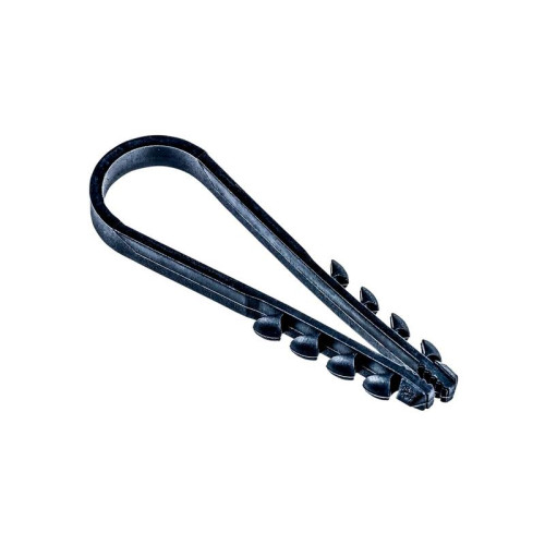 Дюбель-хомут PCD-R 19-25-65-100BL для круглого кабеля PA6.6 черн. (уп.100шт) JazzWay 5054882
