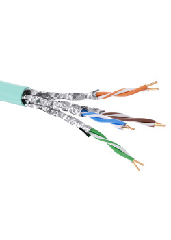 Кабель CAT 6A, U/UTP Application, нг(А)-HF, бухта 500м, аква
