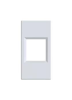 W45 Плата лицевая для 1xKeystone, 1 модуль (45х22.5 мм) БЕЛАЯ