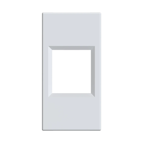W45 Плата лицевая для 1xKeystone, 1 модуль (45х22.5 мм) БЕЛАЯ