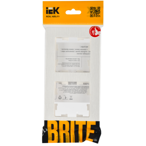 BRITE Рамка 2-местная РУ-2-Бр белый рифленый IEK BRITE Рамка 2-местная РУ-2-Бр белый рифленый IEK