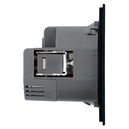 Розетка 1-местная з/ш с/з 16А + USB + Type C (механизм), STEKKER, 250В, 20W, серия Мия, RST16-3119-05, черный бархат Розетка 1-местная з/ш с/з 16А + USB + Type C (механизм), STEKKER, 250В, 20W, серия Мия, RST16-3119-05, черный бархат