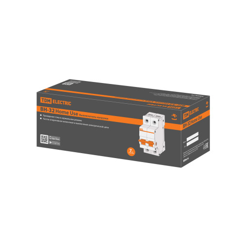 Выключатель нагрузки (мини-рубильник) ВН-32 2P 25A Home Use TDM