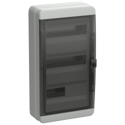 TEKFOR Корпус пластиковый КМПн-36 IP65 черная прозрачная дверь IEK
