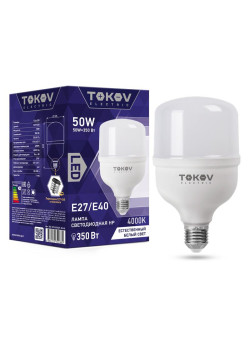Лампа светодиодная 50Вт HP 4000К Е40/Е27 176-264В TOKOV ELECTRIC TKE-HP-E40/E27-50-4K