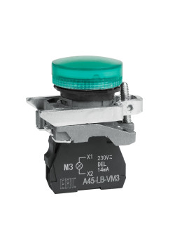 Сигнальная лампа OptiSignal D22 C4-L-M3 зеленая металл 230-240VAC XB4BVM3