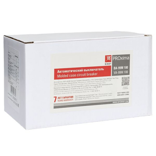 ВА-99М 100/32А 3P 10In 35кА с термомагнитным расцепителем EKF ВА-99М 100/32А 3P 10In 35кА с термомагнитным расцепителем EKF