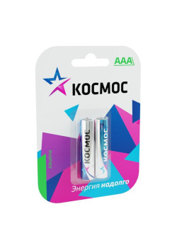 Элемент питания алкалиновый AAA/LR03 BP-2 (блист.2шт) КОСМОС KOCLR032BL
