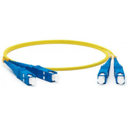 Патч-корд Lanmaster TWT-2SC-2SC/SU-5.0 2x SC дуплекс-SC дуплекс 5м ПВХ желтый