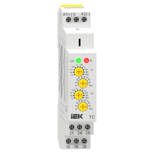 Реле циклическое TC реверсивное 2 контакта 12-240В AC/DC AC IEK Реле циклическое TC реверсивное 2 контакта 12-240В AC/DC AC IEK