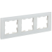 BRITE Рамка 3-местная РУ-3-2-Бр стекло белый матовый IEK BRITE Рамка 3-местная РУ-3-2-Бр стекло белый матовый IEK