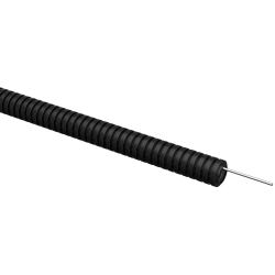 ELASTA Труба гофрированная ПВХ легкая d=16мм с зондом черная (100м) IEK