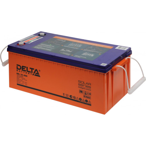 Battery Delta GEL 12-200, voltage 12V, capacity 200Ah, 522х239х222mm