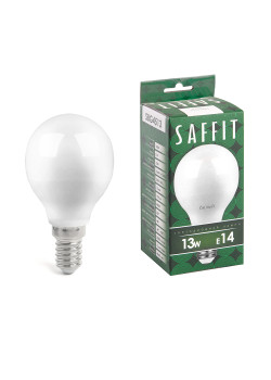 Лампа светодиодная SAFFIT SBG4513 Шарик E14 13W 230V 4000K