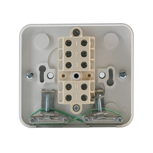 MULTIBOX Коробка клеммная IP44 с монтажной пластиной, 5х6,0 мм2, 380 В, 40 А БЕЛАЯ MULTIBOX Коробка клеммная IP44 с монтажной пластиной, 5х6,0 мм2, 380 В, 40 А БЕЛАЯ