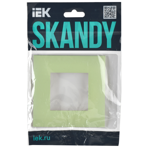 SKANDY Рамка 1-местная SK-F01M мятный IEK SKANDY Рамка 1-местная SK-F01M мятный IEK