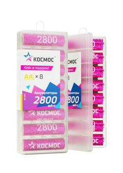 Аккумулятор R6 NI-MH 2800мА.ч 8b (уп.8шт) КОСМОС KOCR6NIMH2800mAh8B