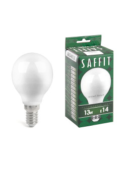 Лампа светодиодная SAFFIT SBG4513 Шарик E14 13W 230V 2700K