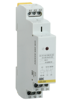 Реле промежуточное модульное OIR 2 контакта 8А 230В AC IEK