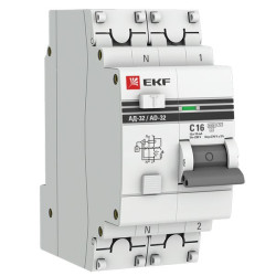 АВДТ АД-32 1P+N 16А х-ка C 10мА тип АС эл. 4,5кА PROXIMA EKF