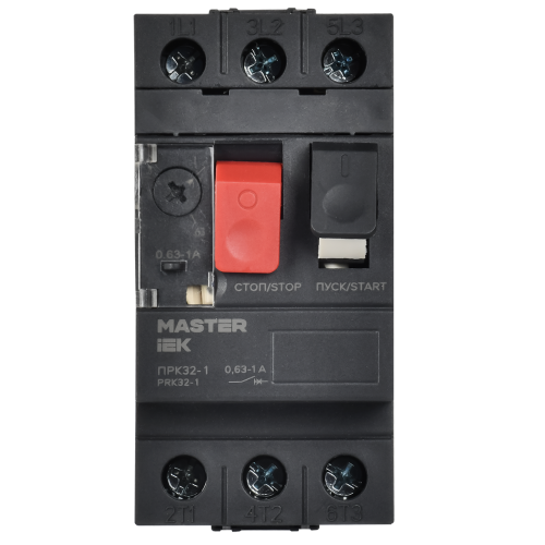Пускатель ПРК32-1 In=1А Ir=0,63-1А Ue 690В MASTER IEK