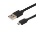 Кабель USB универс. microUSB шнур плоский 1м черн. Rexant 18-4270 Кабель USB универс. microUSB шнур плоский 1м черн. Rexant 18-4270