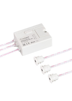 Датчик-ИК SR-PRIME-IN-S80-WH (12-24В 96-192Вт DOOR/HAND) (IP20 пластик) Arlight 036165