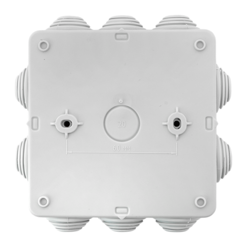 Коробка уравнивания потенциалов КУП-030-014 с крышкой наружная (100x100x50) для прямого монтажа, 10 мембр. вводов серая IP55 EKF