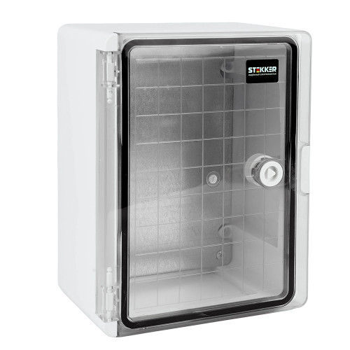 Корпус пластиковый ЩМПп STEKKER EBX60-6/04-65 IP65 c прозрачной дверью (280*210*130) пластик, серия ArcaWP65+