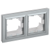 BRITE Рамка 2-местная IP44 РУ-2-БрА-44 алюминий IEK BRITE Рамка 2-местная IP44 РУ-2-БрА-44 алюминий IEK