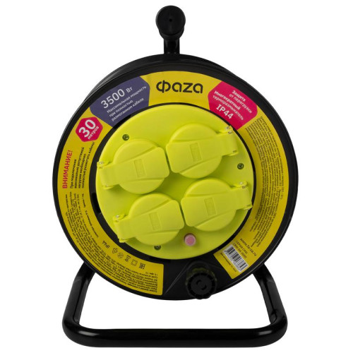 Удлинитель на катушке 4х30м с заземл. IP44 CRW-04-3000 ФАZА 5063853