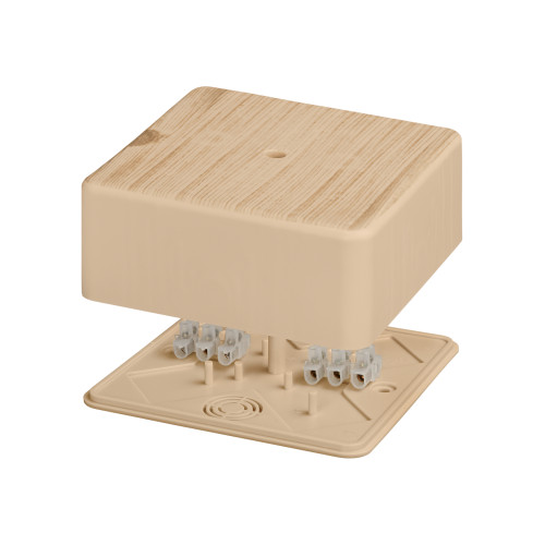 Коробка распаячная КР 100х100х44 ОП сосна, с клем. колодкой, IP40, инд. штрихкод TDM Коробка распаячная КР 100х100х44 ОП сосна, с клем. колодкой, IP40, инд. штрихкод TDM