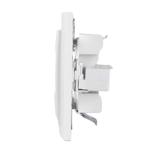 Минск Розетка RJ-45+Phone СП белая EKF