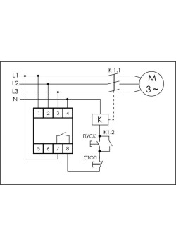 Реле контроля фаз CZF-B (3х400/230+N 8А 1перекл. IP20 монтаж на DIN-рейке) F&F EA04.001.002