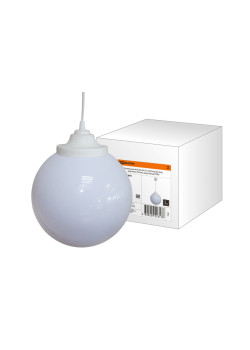 Светильник НСБ 02-60-251 УХЛ4 60 Вт, IP40, шар опал 250 мм, шнур белый TDM