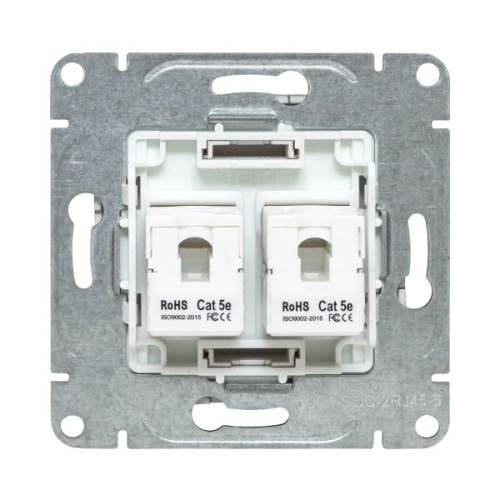 Механизм роз., RJ45 - 2шт, (cat5), шамп., Эпика EKF Механизм роз., RJ45 - 2шт, (cat5), шамп., Эпика EKF