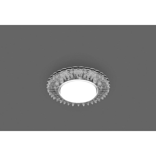 Светильник встраиваемый с белой LED подсветкой Feron CD4025 потолочный GX53 без лампы прозрачный Светильник встраиваемый с белой LED подсветкой Feron CD4025 потолочный GX53 без лампы прозрачный